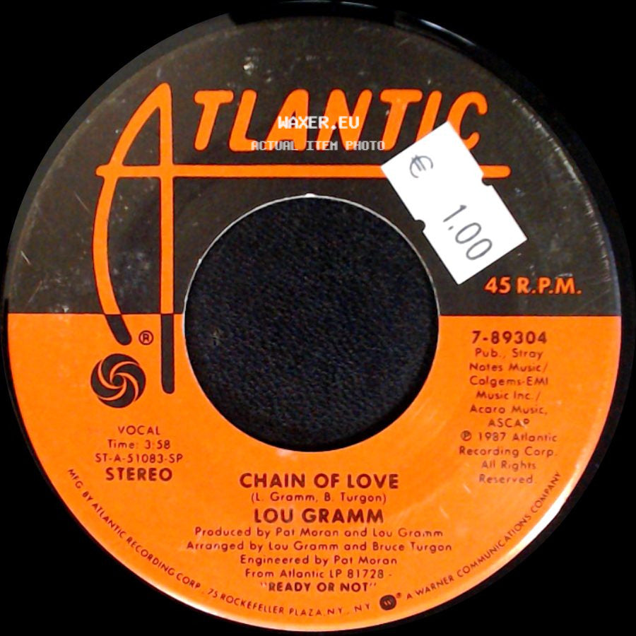 Lou Gramm - Midnight Blue / Chain Of Love side B