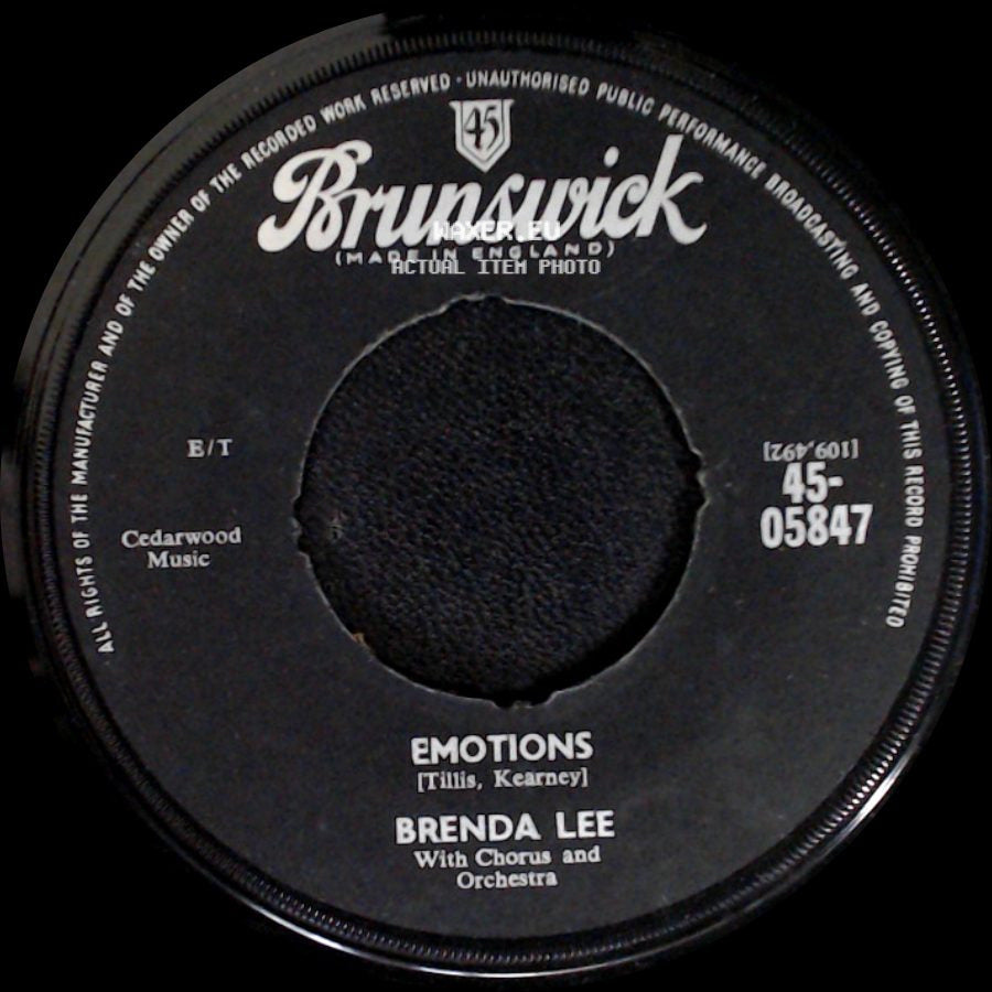 Brenda Lee - Emotions / I'm Leaving You Without Love side A