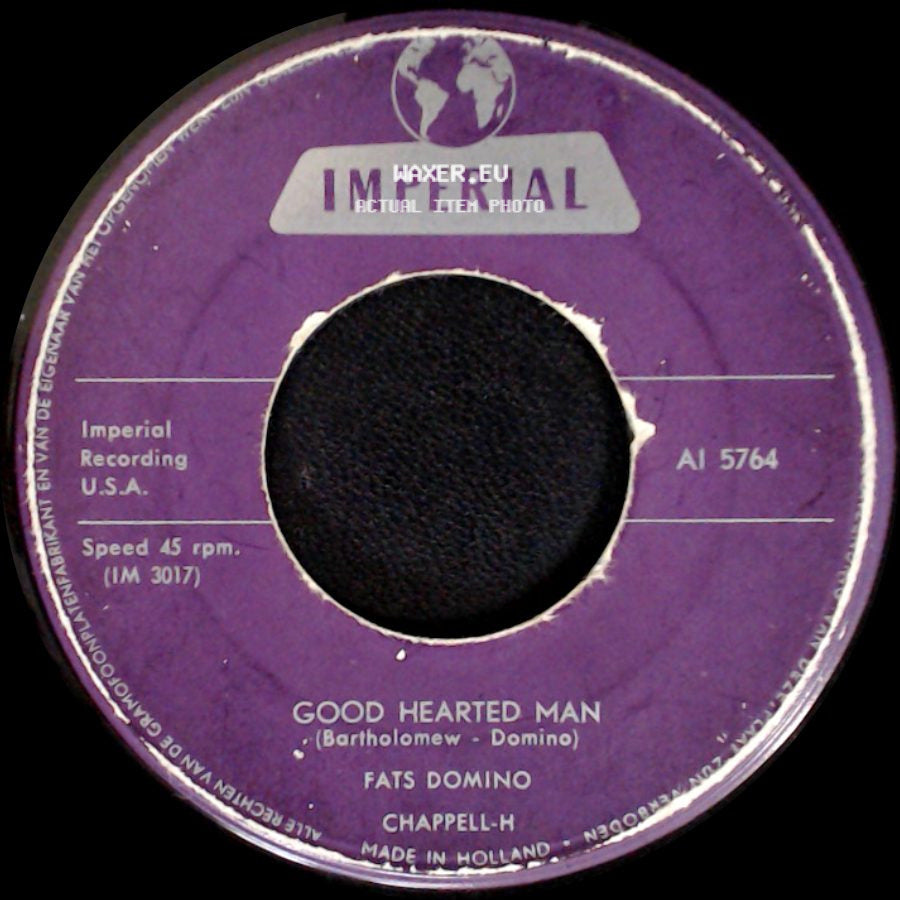 Fats Domino - Good Hearted Man / Let The Four Winds Blow side A