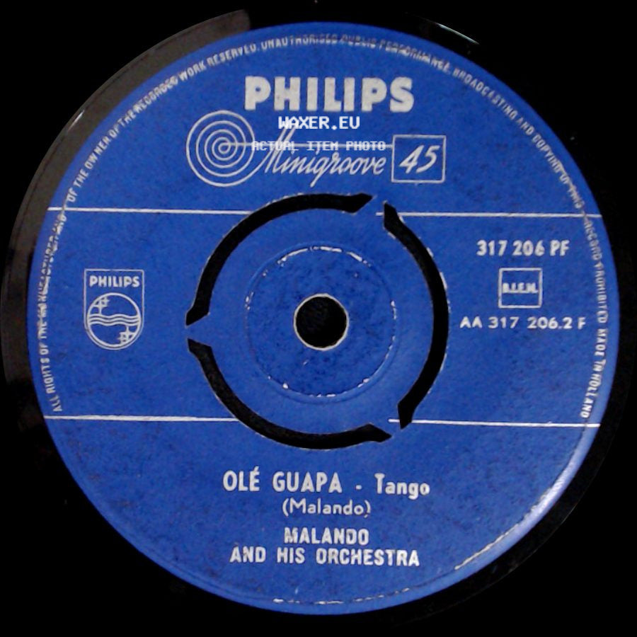 Malando And His Orchestra - Olé Guapa - Tango / Guapita - Tango side A