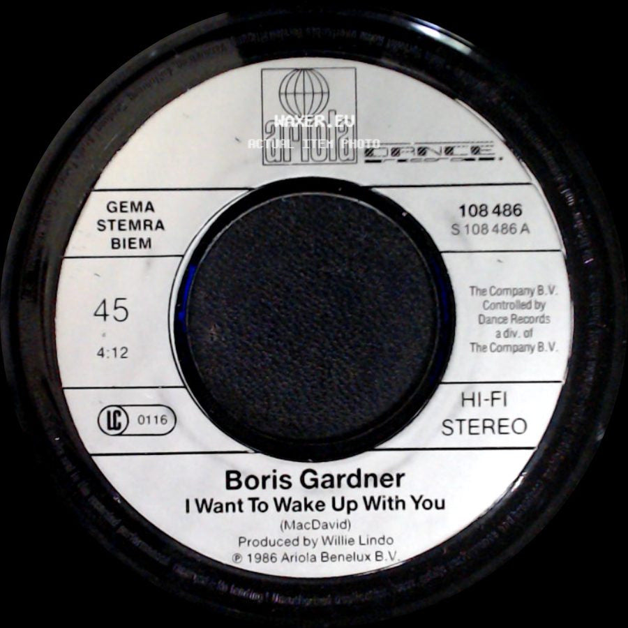 Boris Gardner - I Want To Wake Up With You / You're Good For Me side A