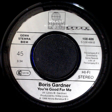 Boris Gardner - I Want To Wake Up With You / You're Good For Me side B