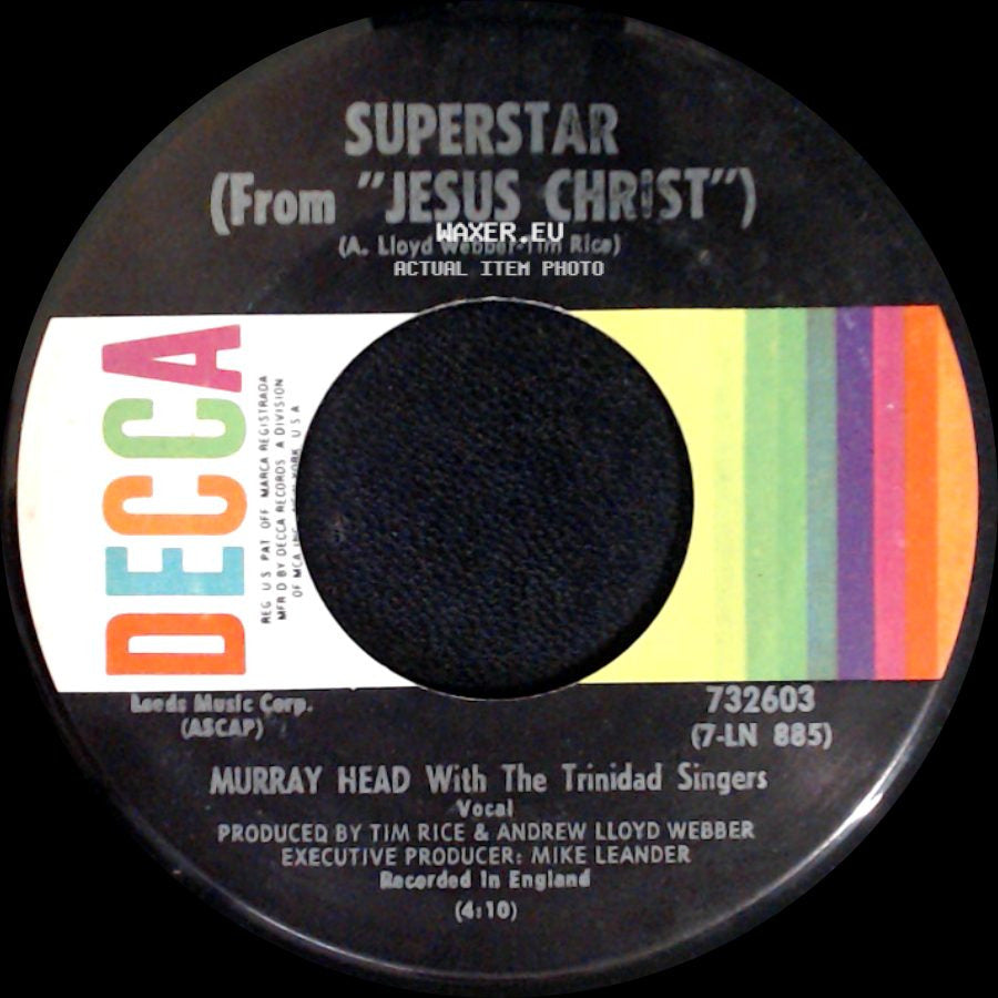 The Andrew Lloyd Webber Orchestra / Murray Head With The Trinidad Singers - John Nineteen Forty-One (From "Jesus Christ") / Superstar (From "Jesus Christ") side B