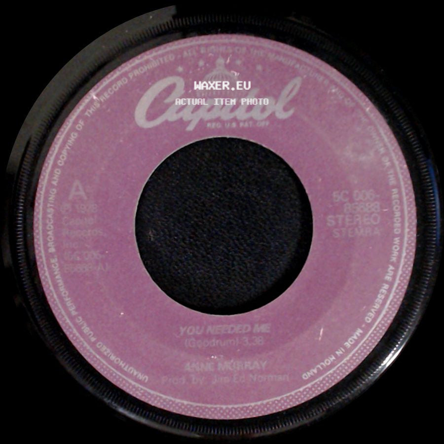 Anne Murray - You Needed Me / I Still Wish The Very Best For You side A