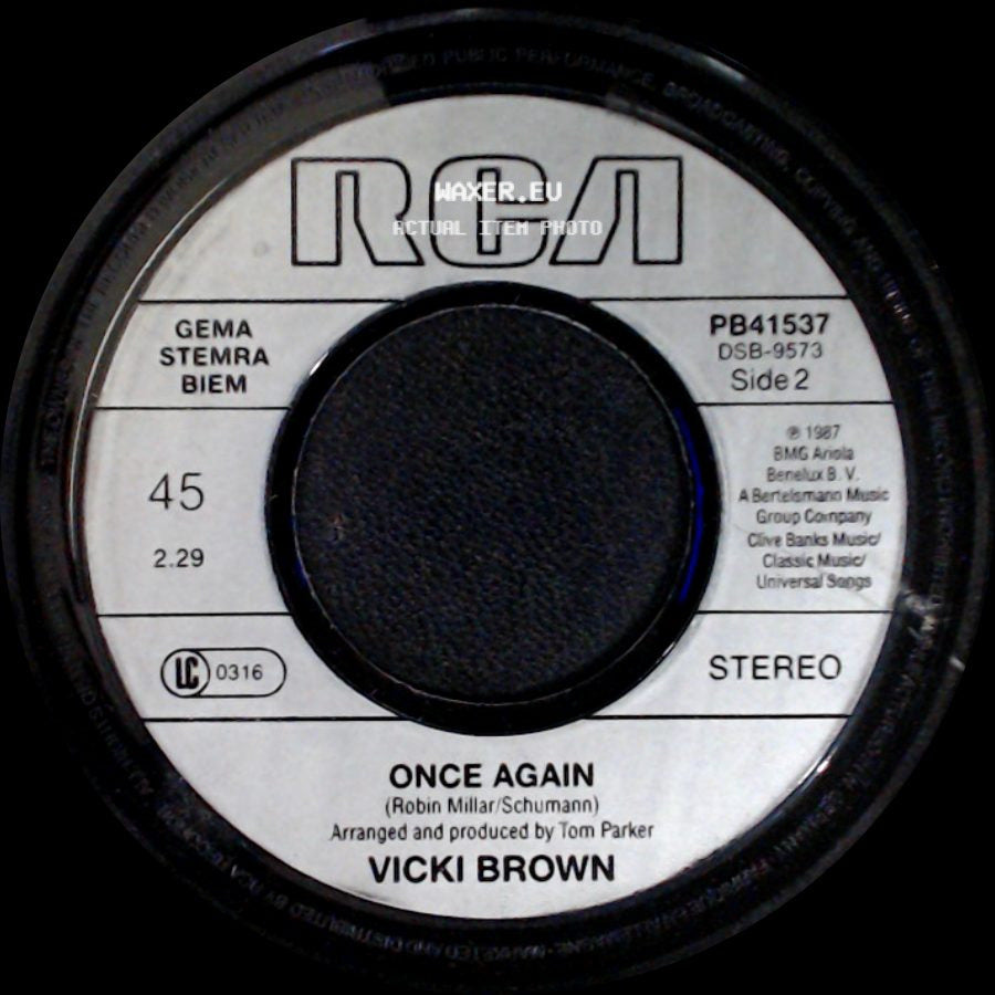 Vicki Brown - Can't Let Go / Once Again side B