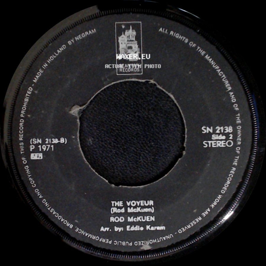 Rod Mckuen - Without A Worry In The World / The Voyeur side B