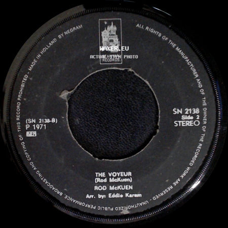 Rod Mckuen - Without A Worry In The World / The Voyeur side B