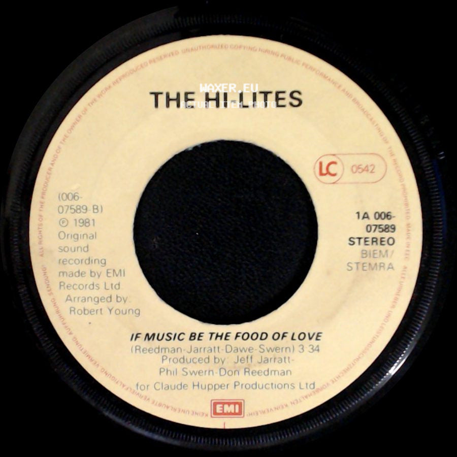 The Hi-Lites - If Music Be The Food Of Love / Stylistic Love (Medley) side A