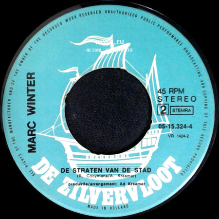 Marc Winter - De Straten Van De Stad / De Heilsoldaat side A