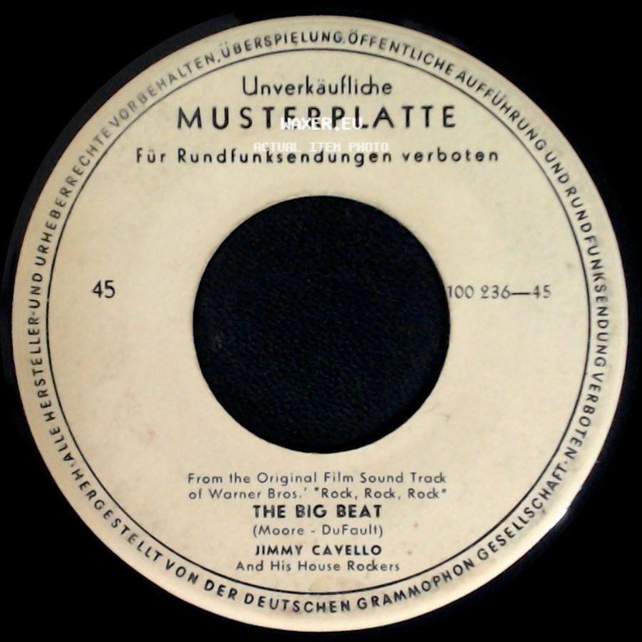Jimmy Cavello And His House Rockers - Rock, Rock, Rock / The Big Beat side B