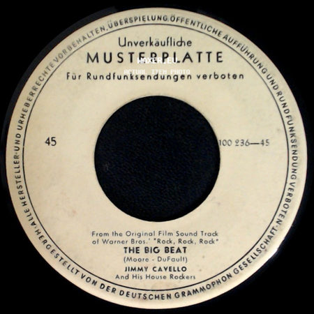 Jimmy Cavello And His House Rockers - Rock, Rock, Rock / The Big Beat side B