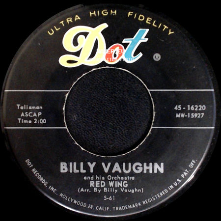 Billy Vaughn And His Orchestra - Red Wing / Blue Tomorrow side A