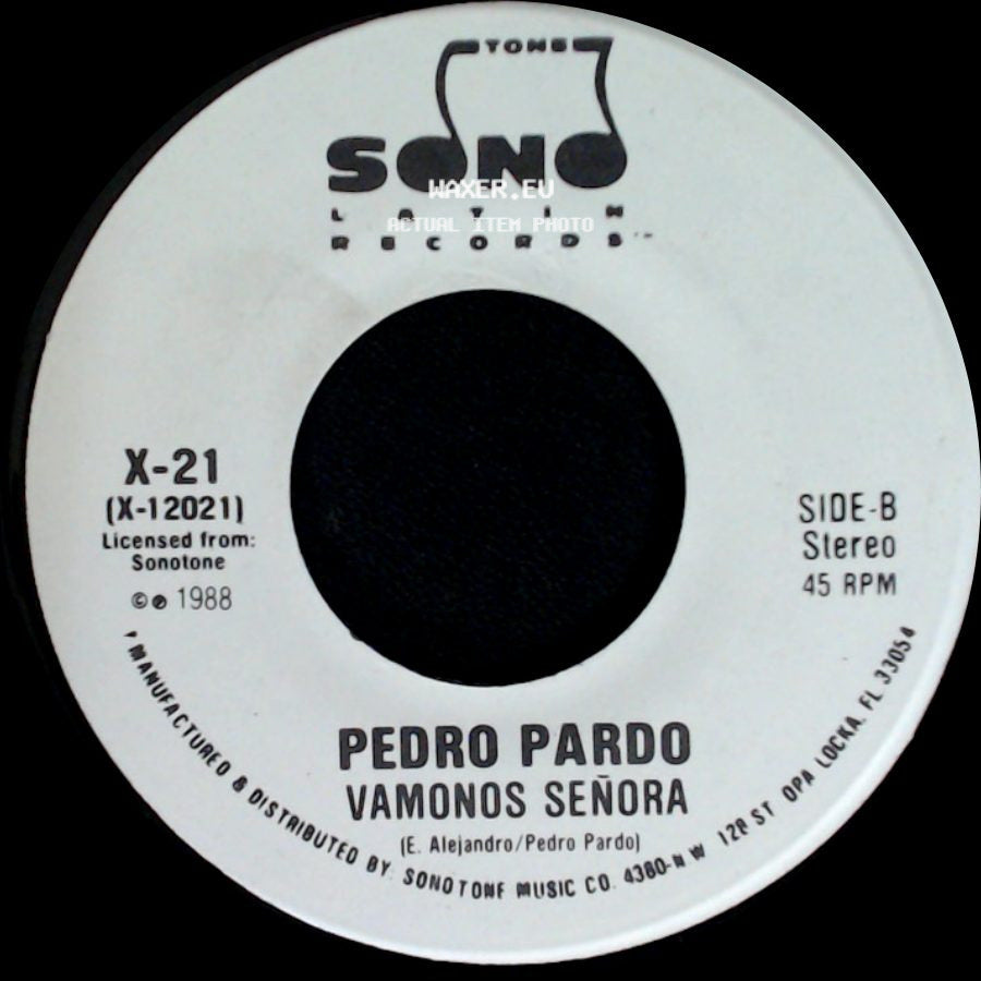 Pedro Pardo - Vamonos Señora / Vamonos Señora side A