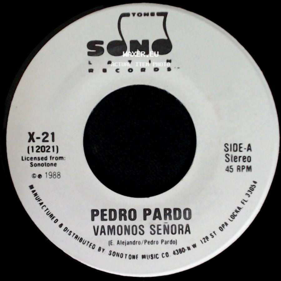 Pedro Pardo - Vamonos Señora / Vamonos Señora side B