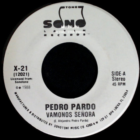 Pedro Pardo - Vamonos Señora / Vamonos Señora side B