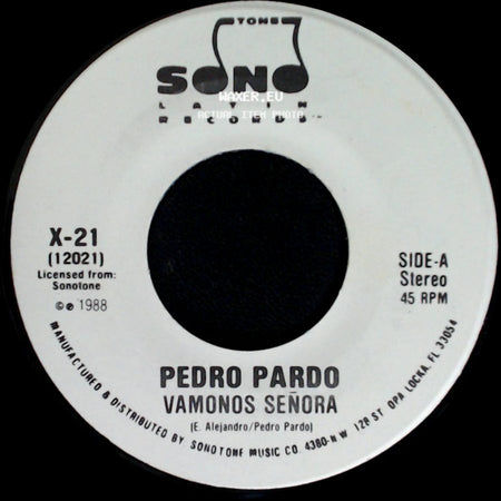 Pedro Pardo - Vamonos Señora / Vamonos Señora side A