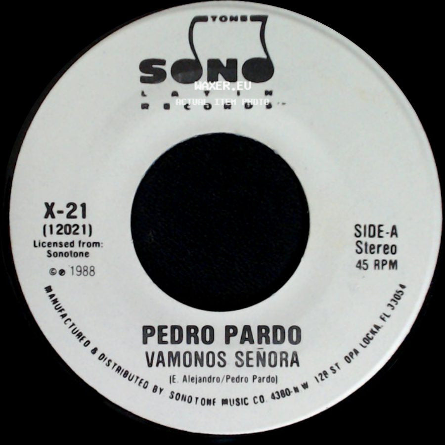 Pedro Pardo - Vamonos Señora / Vamonos Señora side A