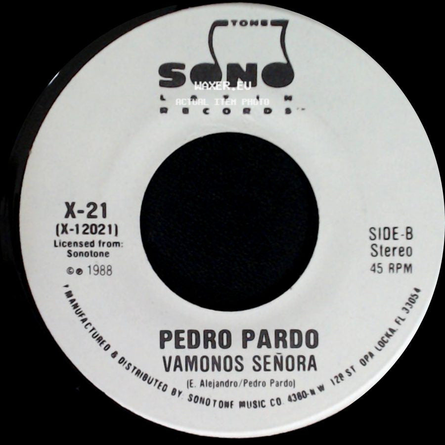 Pedro Pardo - Vamonos Señora / Vamonos Señora side B