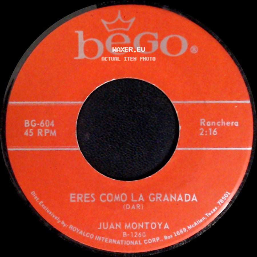 Juan Montoya - Eres Como La Granada / Corazon Corazon side A