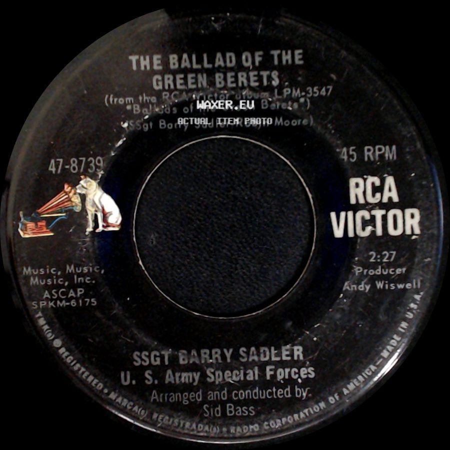 Ssgt Barry Sadler - Letter From Vietnam / The Ballad Of The Green Berets side B