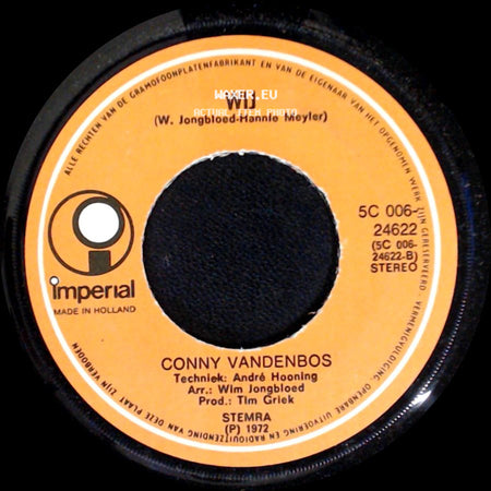 Conny Vandenbos - Wij / Voor Een Kind Alleen side A
