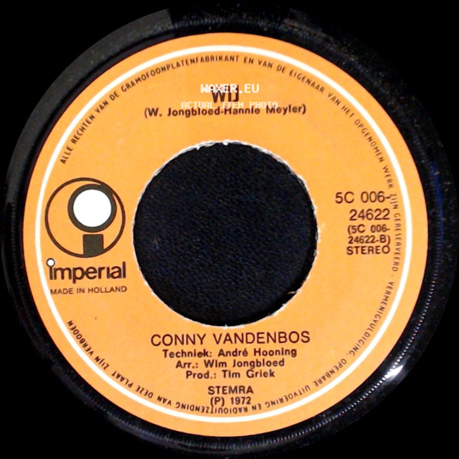 Conny Vandenbos - Wij / Voor Een Kind Alleen side A