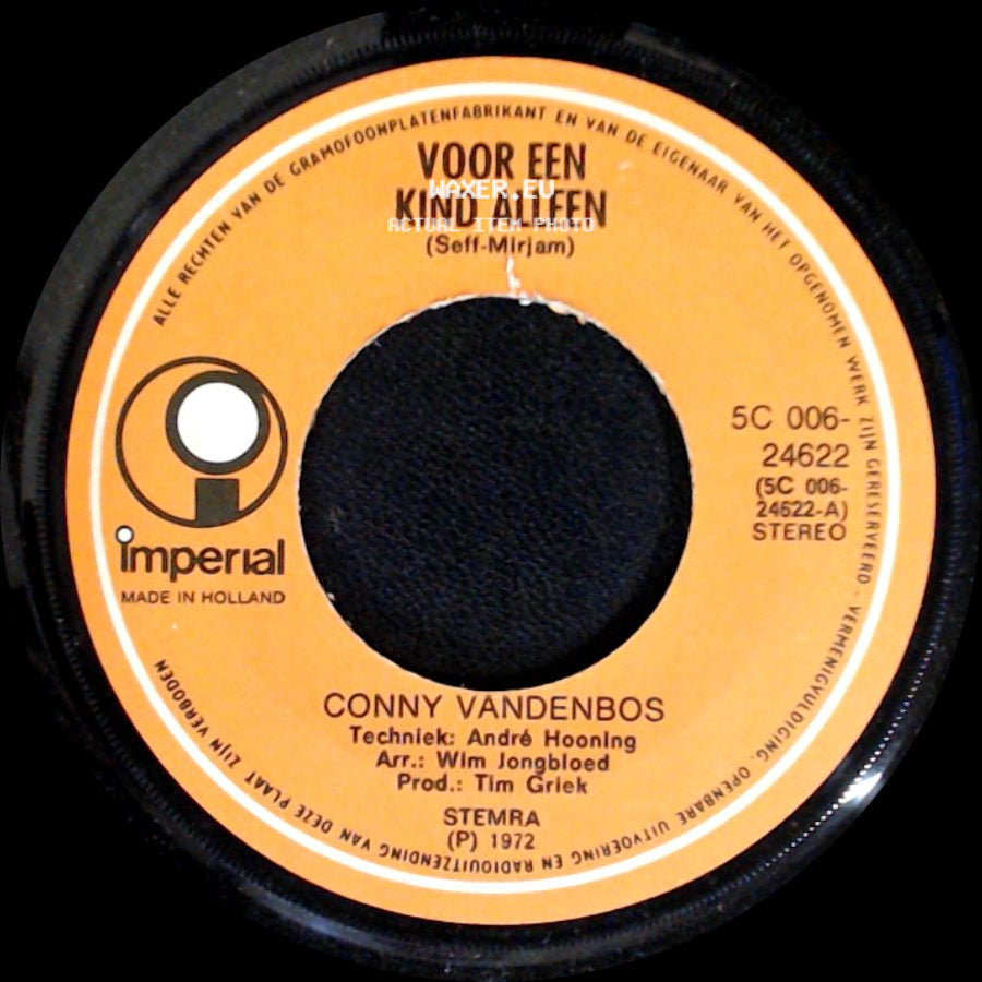 Conny Vandenbos - Wij / Voor Een Kind Alleen side B