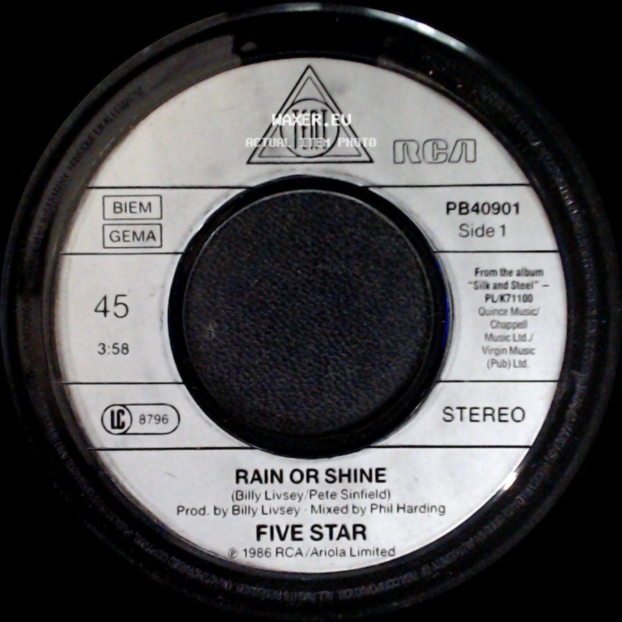 Five Star - Rain Or Shine / Summer Groove side A