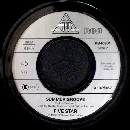Five Star - Rain Or Shine / Summer Groove side B