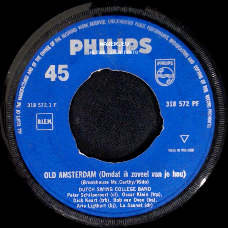Dutch Swing College Band - Old Amsterdam (Omdat Ik Zoveel Van Je Hou) / Bel Ami side A