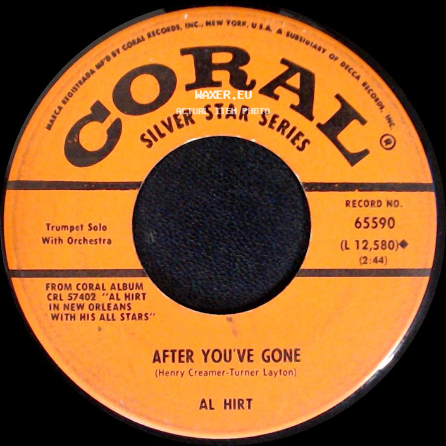 Al Hirt - After You've Gone / Floatin' Down To Cotton Town side A
