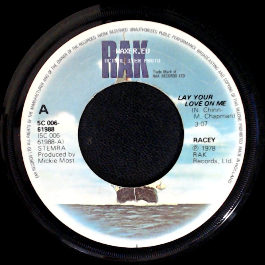 Racey - Lay Your Love On Me / I Believed You side A