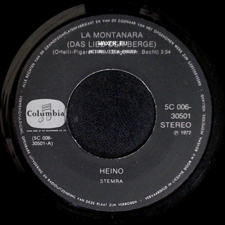 Heino - La Montanara (Das Lied Der Berge) / Schneewalzer side A