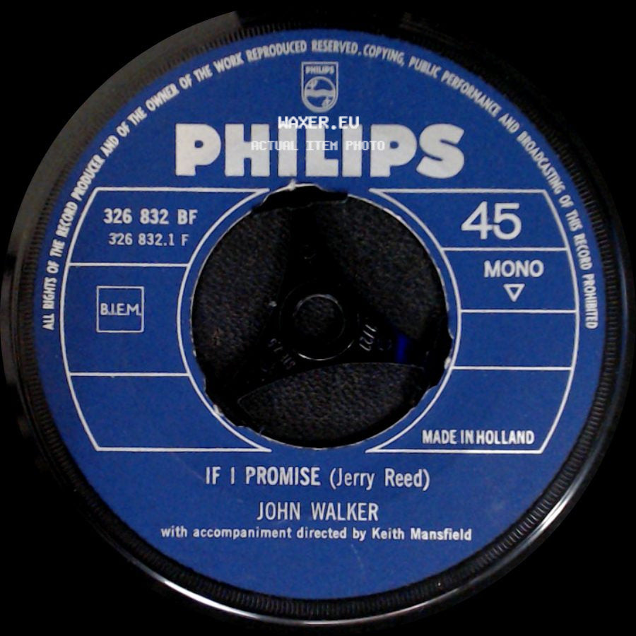John Walker - If I Promise / I See Love In You side A