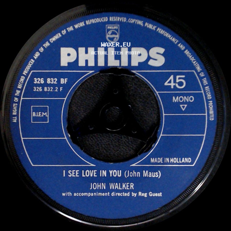 John Walker - If I Promise / I See Love In You side B