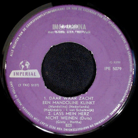 Imca Marina - Unknown Title A / Singapora / Surabaja side A