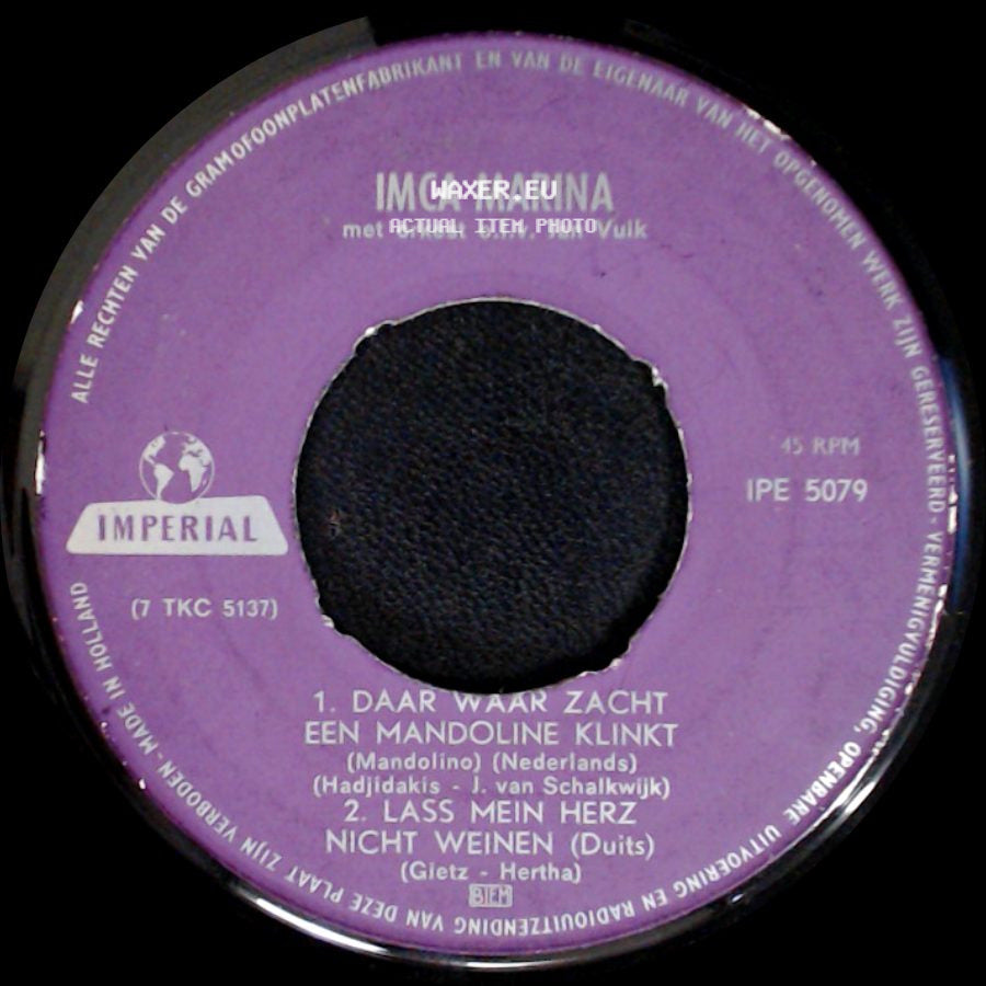 Imca Marina - Unknown Title A / Singapora / Surabaja side A