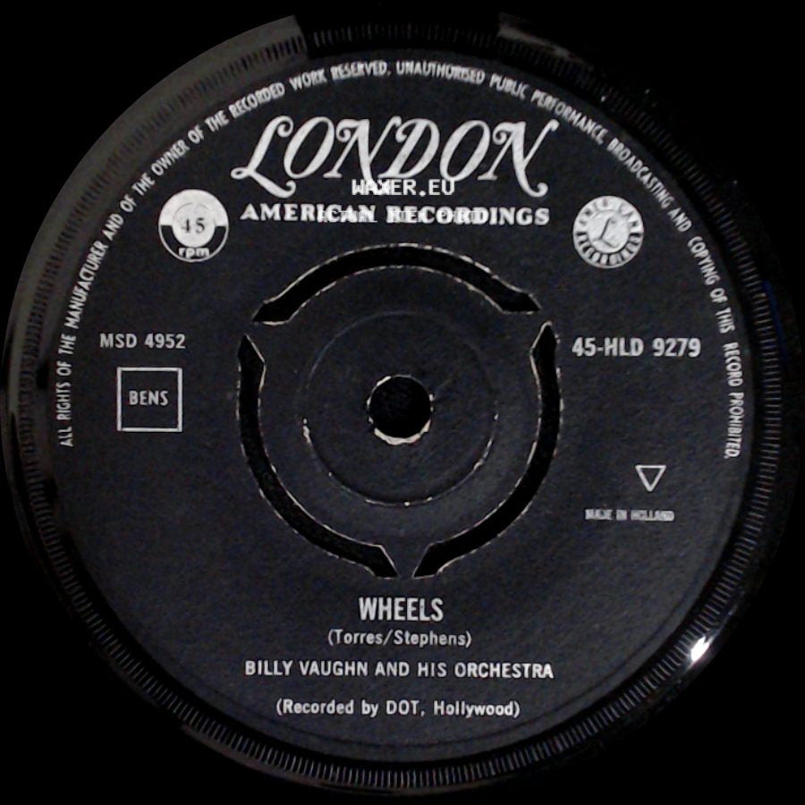 Billy Vaughn And His Orchestra - Orange Blossom Special / Wheels side B