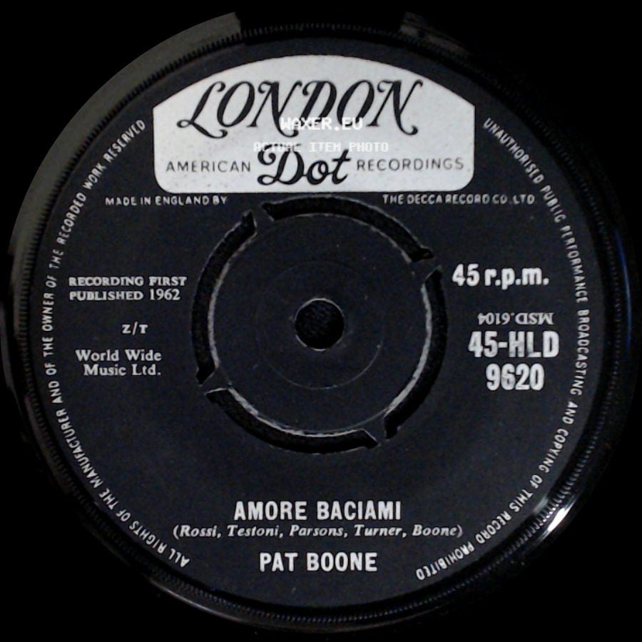 Pat Boone - The Main Attraction / Amore Baciami side B