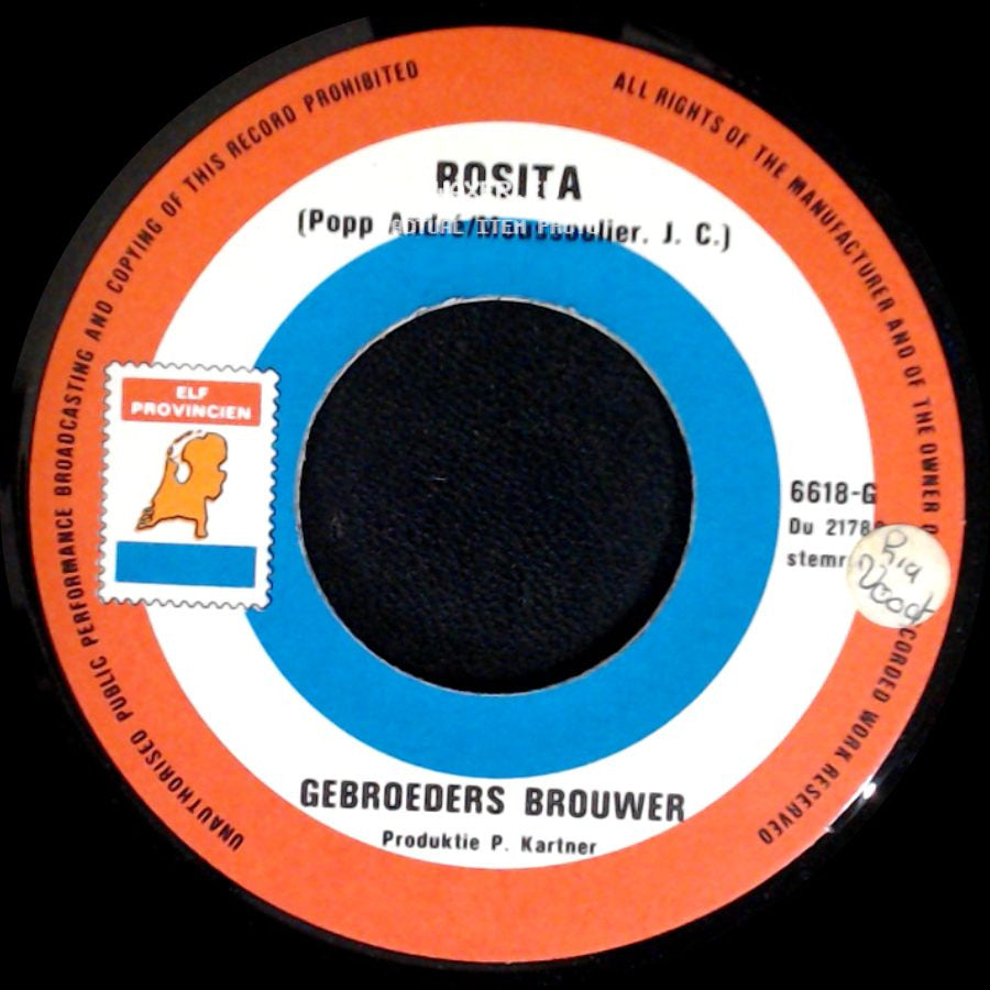 Gebroeders Brouwer - Middernacht / Rosita side B