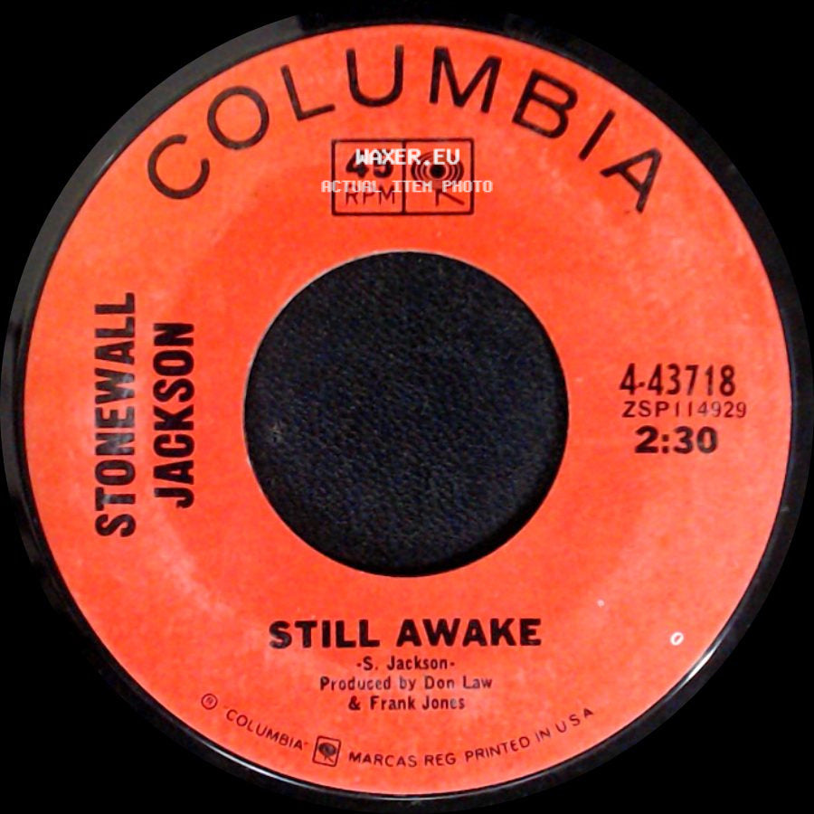 Stonewall Jackson - Blues Plus Booze (Means I Lose) / Still Awake side B