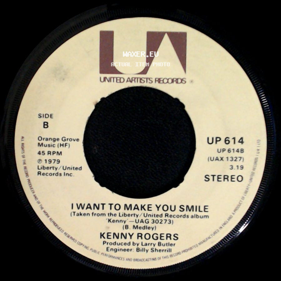 Kenny Rogers - Coward Of The County / I Want To Make You Smile side B