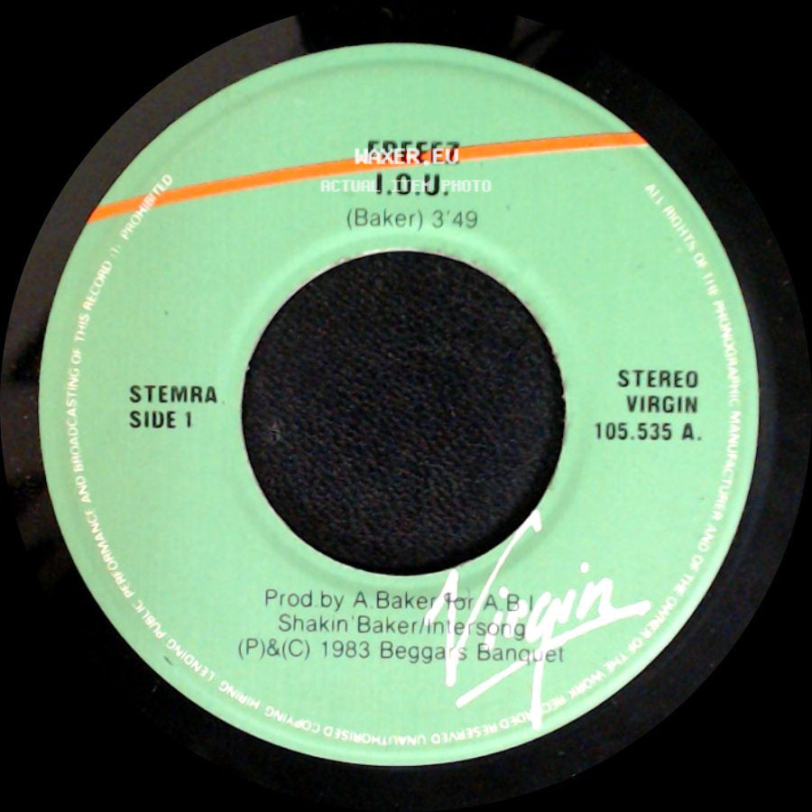 Freeez - I.O.U. / I Dub U side A