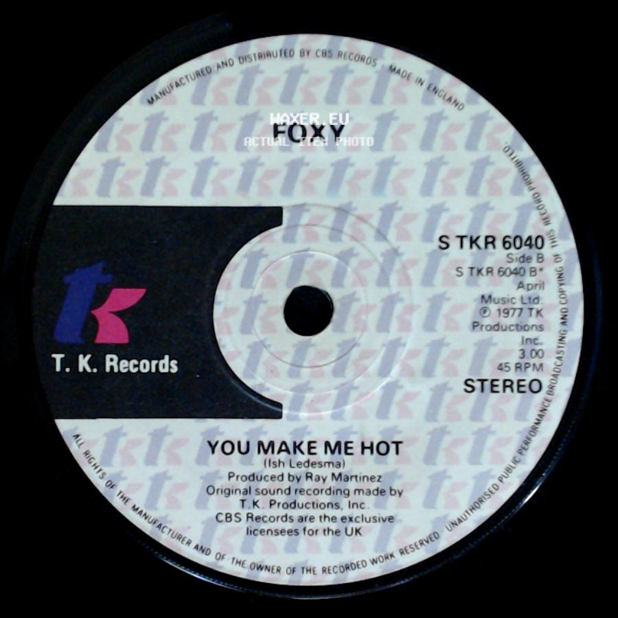 Foxy - Get Off / You Make Me Hot side B