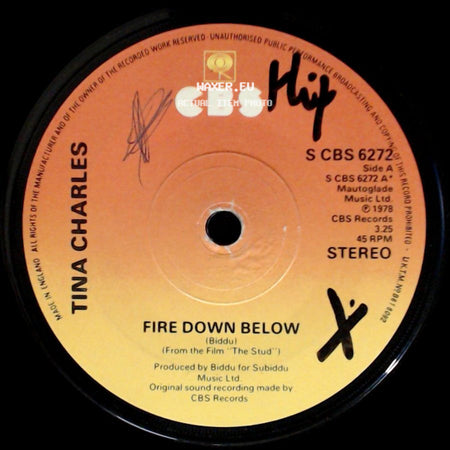 Tina Charles - Fire Down Below / With My Head In The Clouds side A