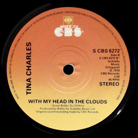 Tina Charles - Fire Down Below / With My Head In The Clouds side B