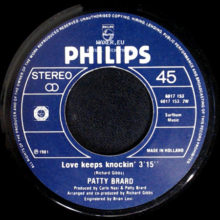Patty Brard - Hold On To Love / Love Keeps Knockin' side B