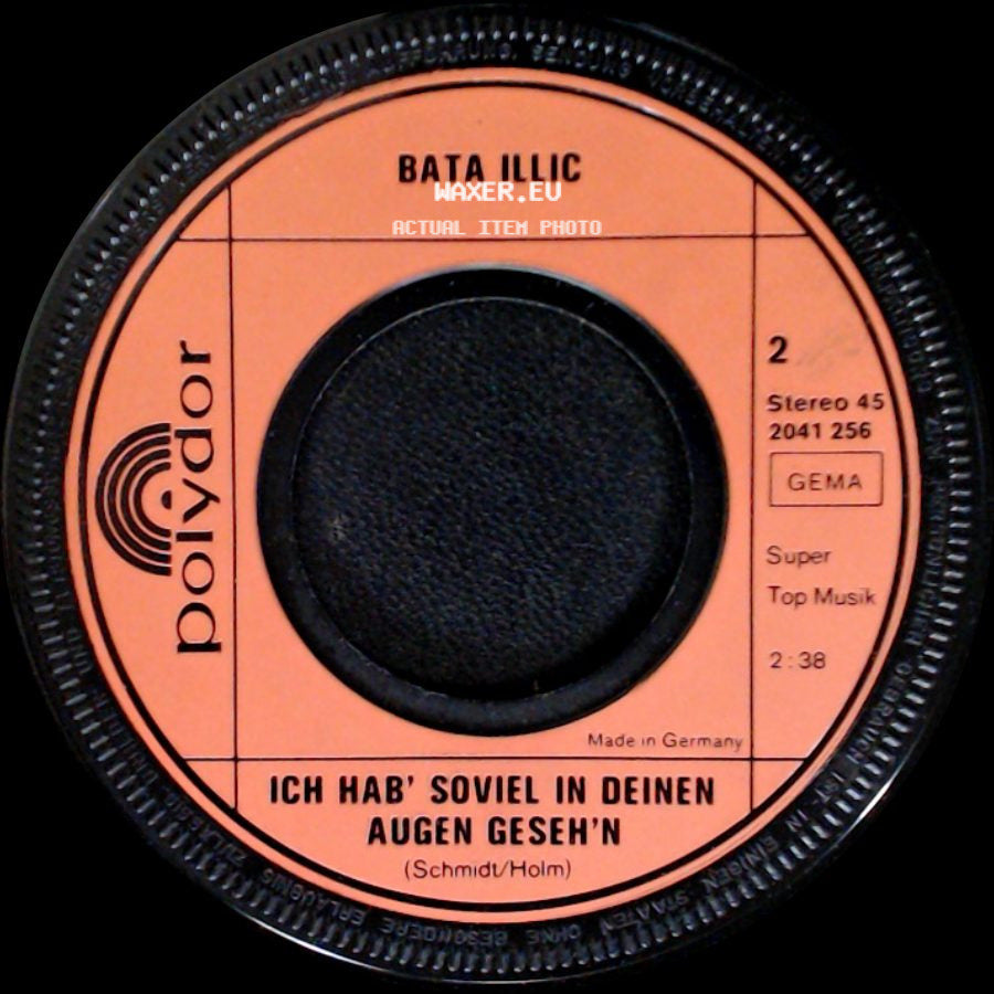 Bata Illic - Ich Hab' Soviel In Deinen Augen Geseh'n / Michaela side A