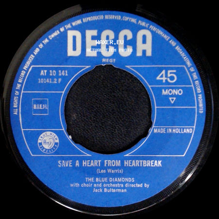 The Blue Diamonds - Save A Heart From Heartbreak / That'll Be The Day side A