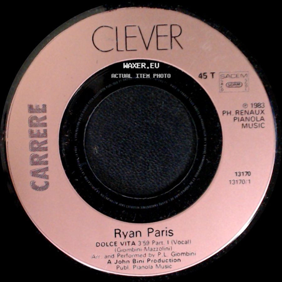 Ryan Paris - Dolce Vita 2 48 Part. Ii (Instrumental) / Dolce Vita side B
